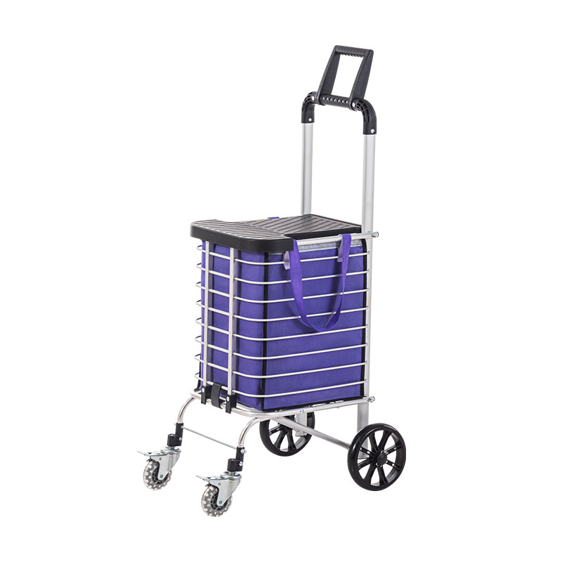 4 mabili Folding Aluminium Alloy Shopping Trolley Cart le Bag