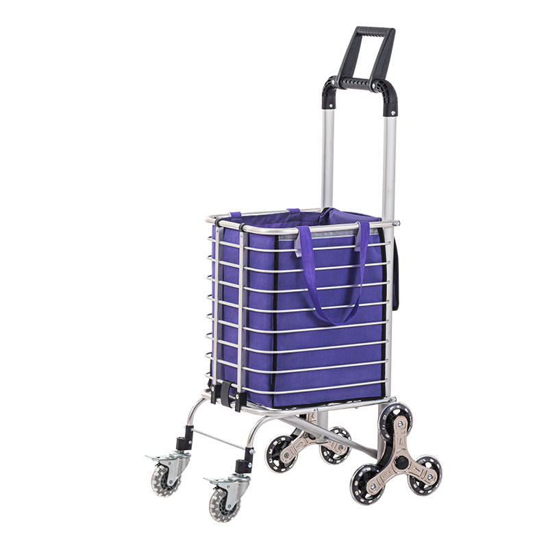 8 mabili Folding Aluminium Alloy Shopping Trolley Cart le Bag